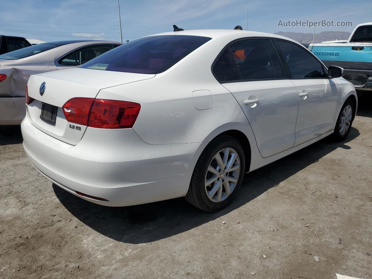 2012 Volkswagen Jetta Se White vin: 3VWDP7AJ5CM358707