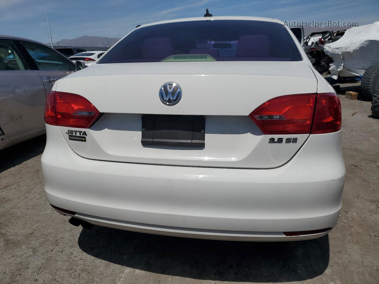 2012 Volkswagen Jetta Se White vin: 3VWDP7AJ5CM358707