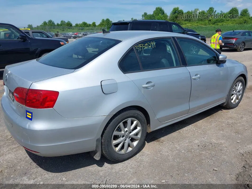 2012 Volkswagen Jetta 2.5l Se Silver vin: 3VWDP7AJ5CM397698