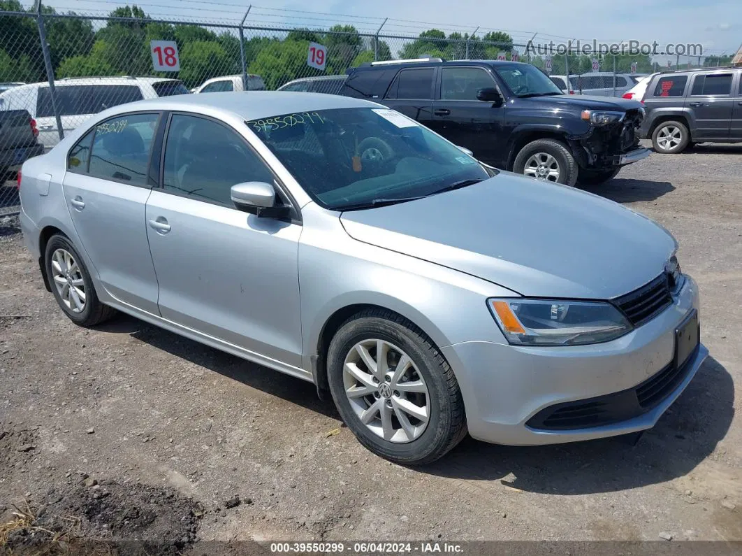 2012 Volkswagen Jetta 2.5l Se Silver vin: 3VWDP7AJ5CM397698