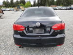 2012 Volkswagen Jetta Se Black vin: 3VWDP7AJ5CM398379