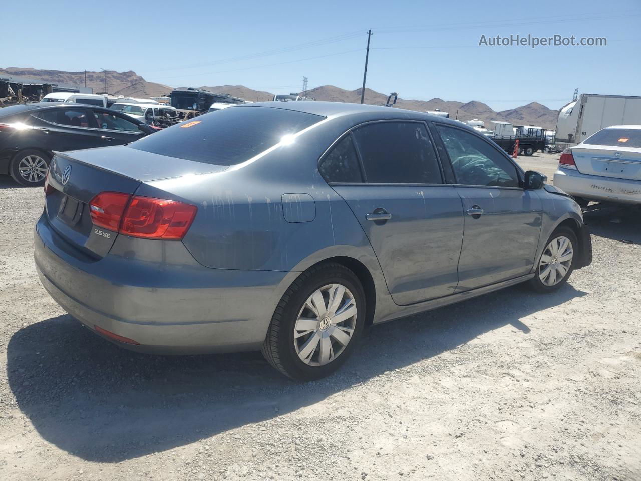 2012 Volkswagen Jetta Se Gray vin: 3VWDP7AJ5CM427105