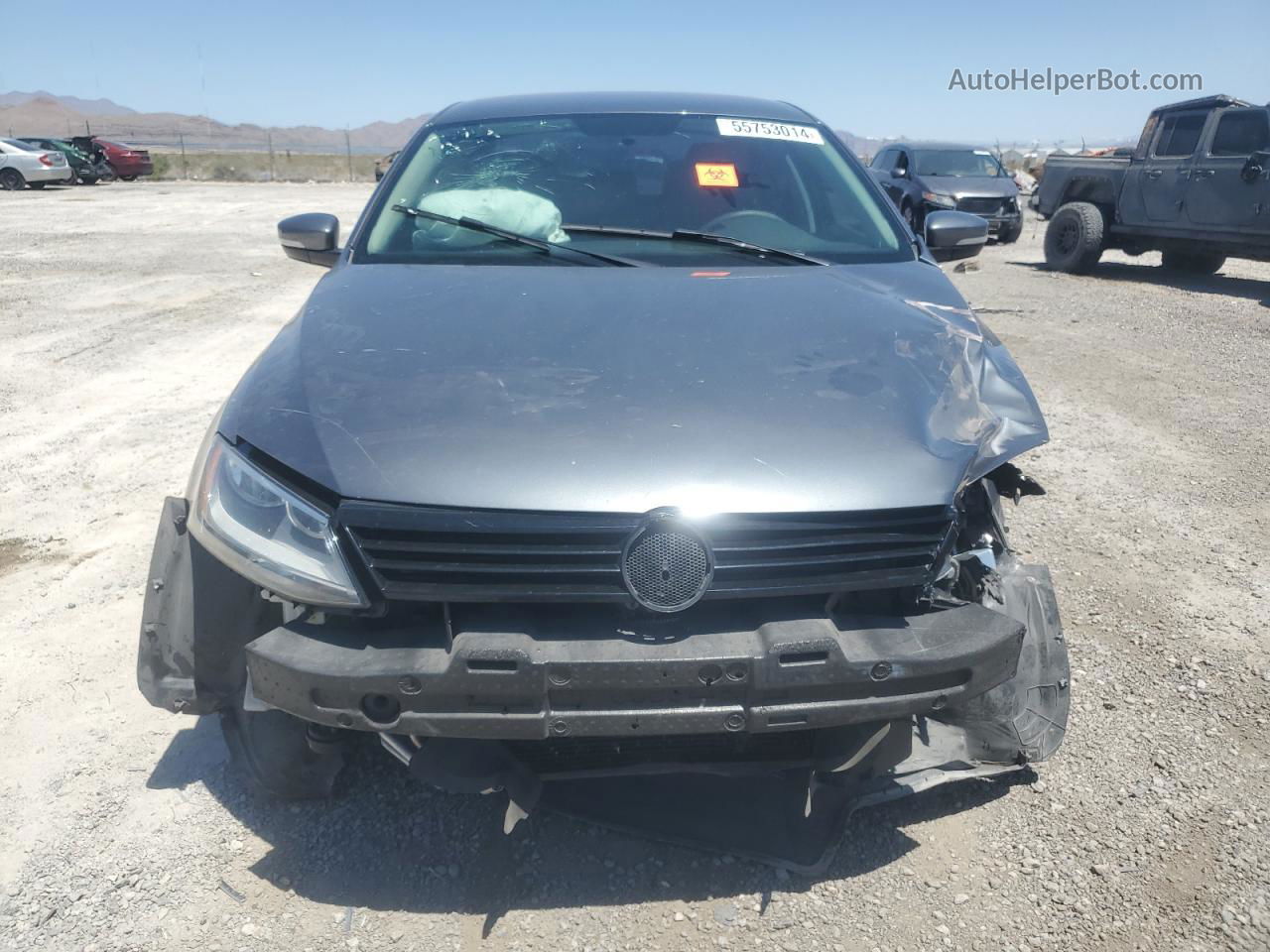 2012 Volkswagen Jetta Se Gray vin: 3VWDP7AJ5CM427105