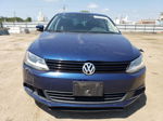 2012 Volkswagen Jetta Se Синий vin: 3VWDP7AJ5CM454224