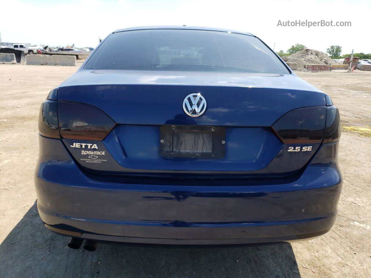 2012 Volkswagen Jetta Se Blue vin: 3VWDP7AJ5CM454224