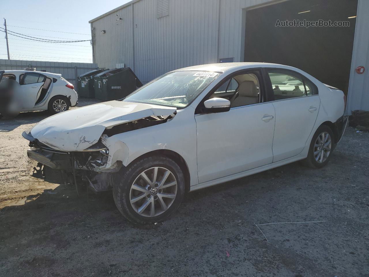 2013 Volkswagen Jetta Se White vin: 3VWDP7AJ5DM210834