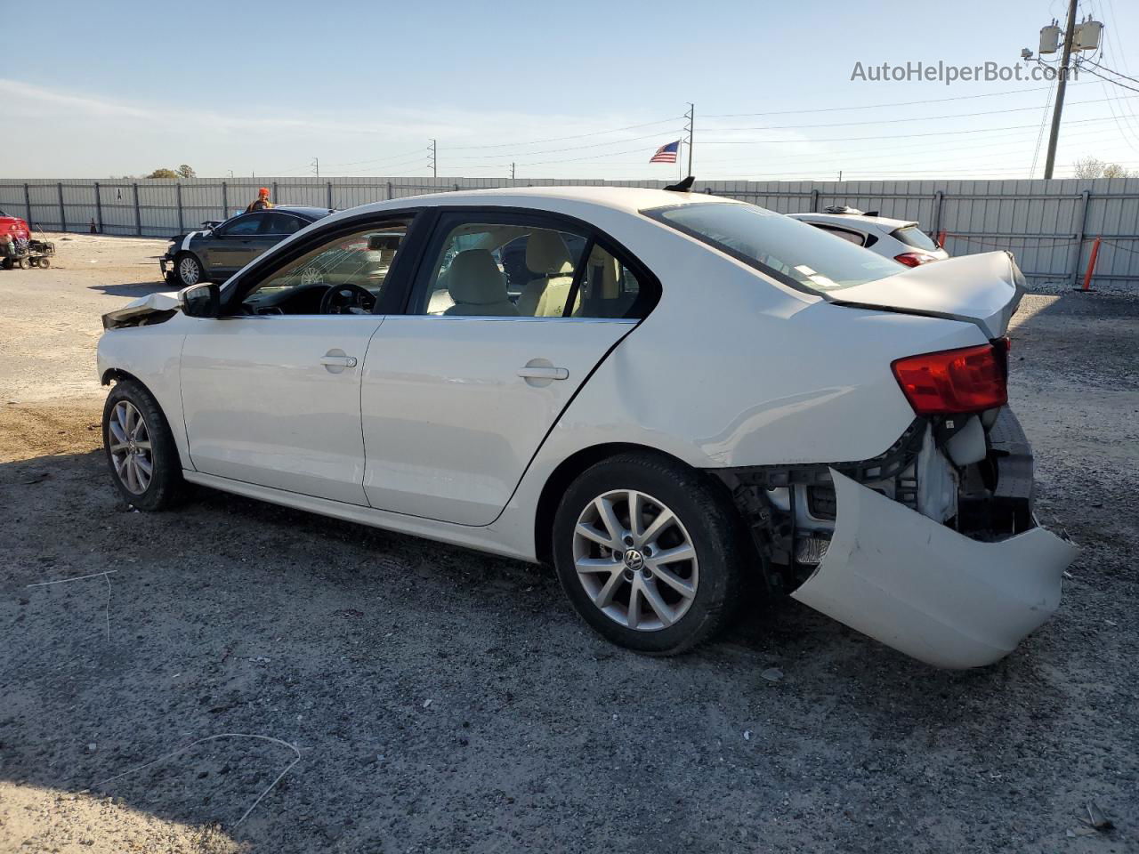 2013 Volkswagen Jetta Se White vin: 3VWDP7AJ5DM210834