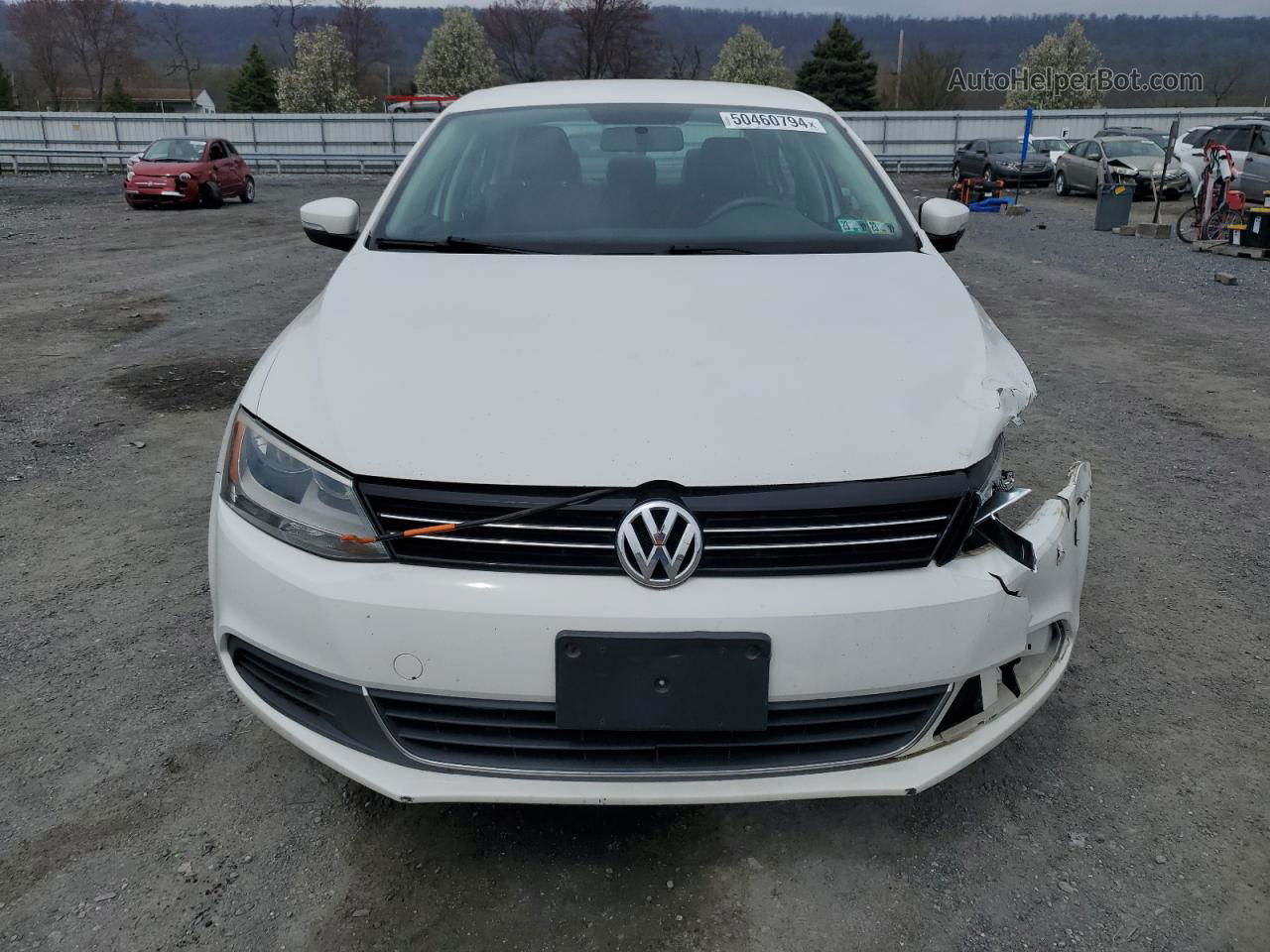 2013 Volkswagen Jetta Se White vin: 3VWDP7AJ5DM218920