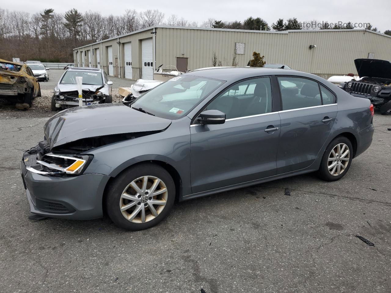 2013 Volkswagen Jetta Se Gray vin: 3VWDP7AJ5DM270659