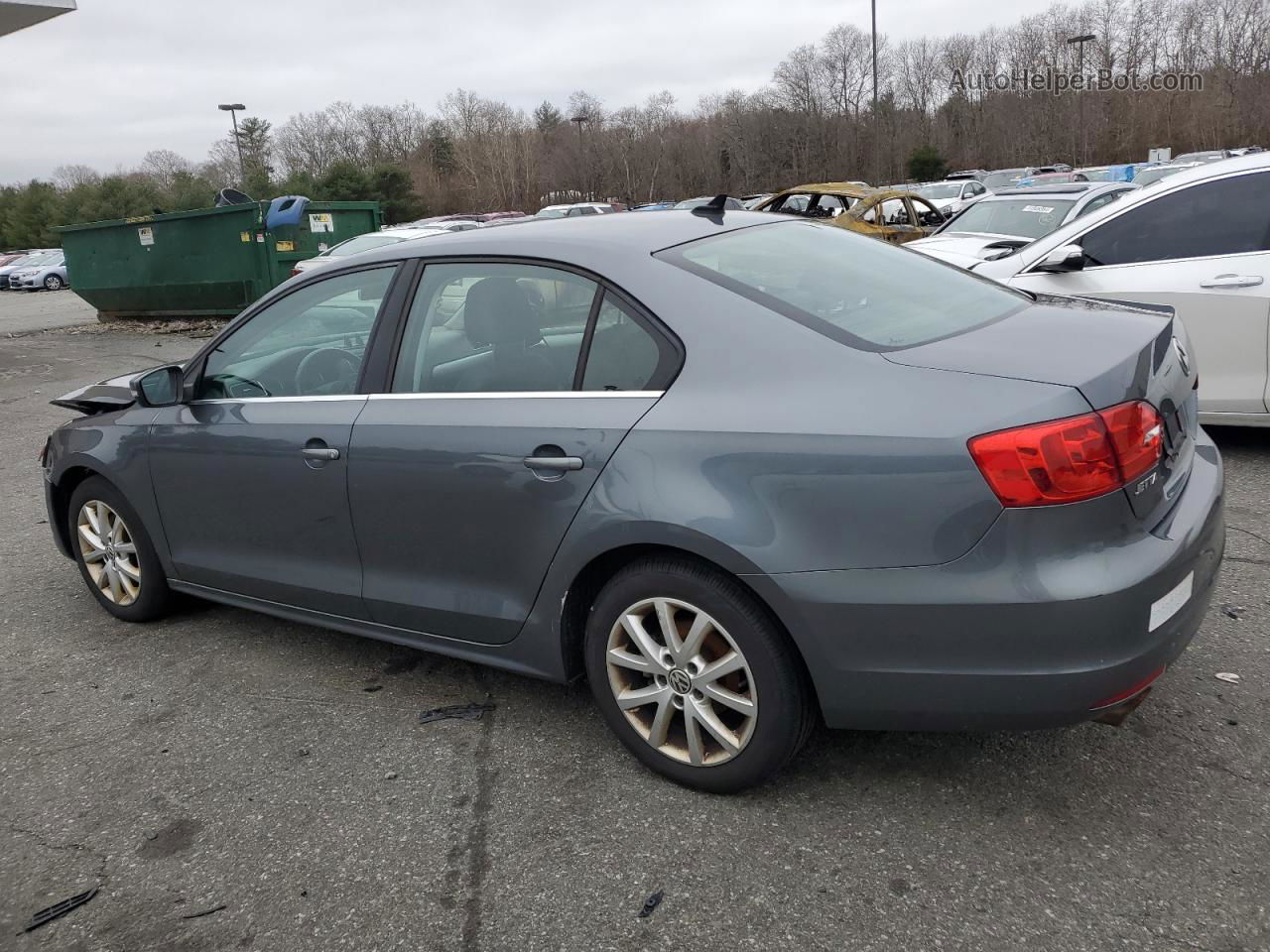 2013 Volkswagen Jetta Se Gray vin: 3VWDP7AJ5DM270659