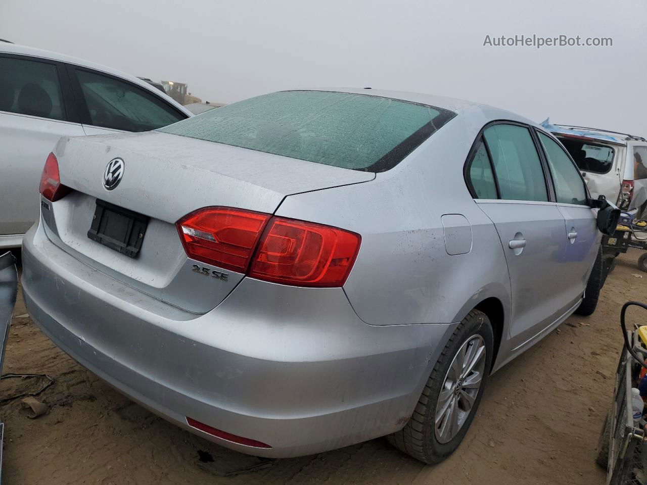 2013 Volkswagen Jetta Se Silver vin: 3VWDP7AJ5DM296663