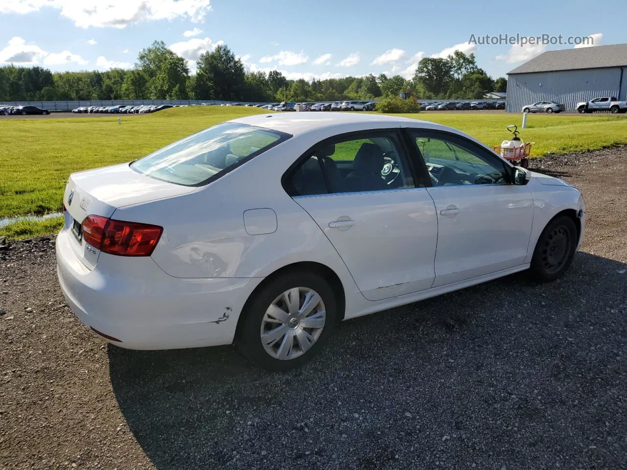 2013 Volkswagen Jetta Se White vin: 3VWDP7AJ5DM356439