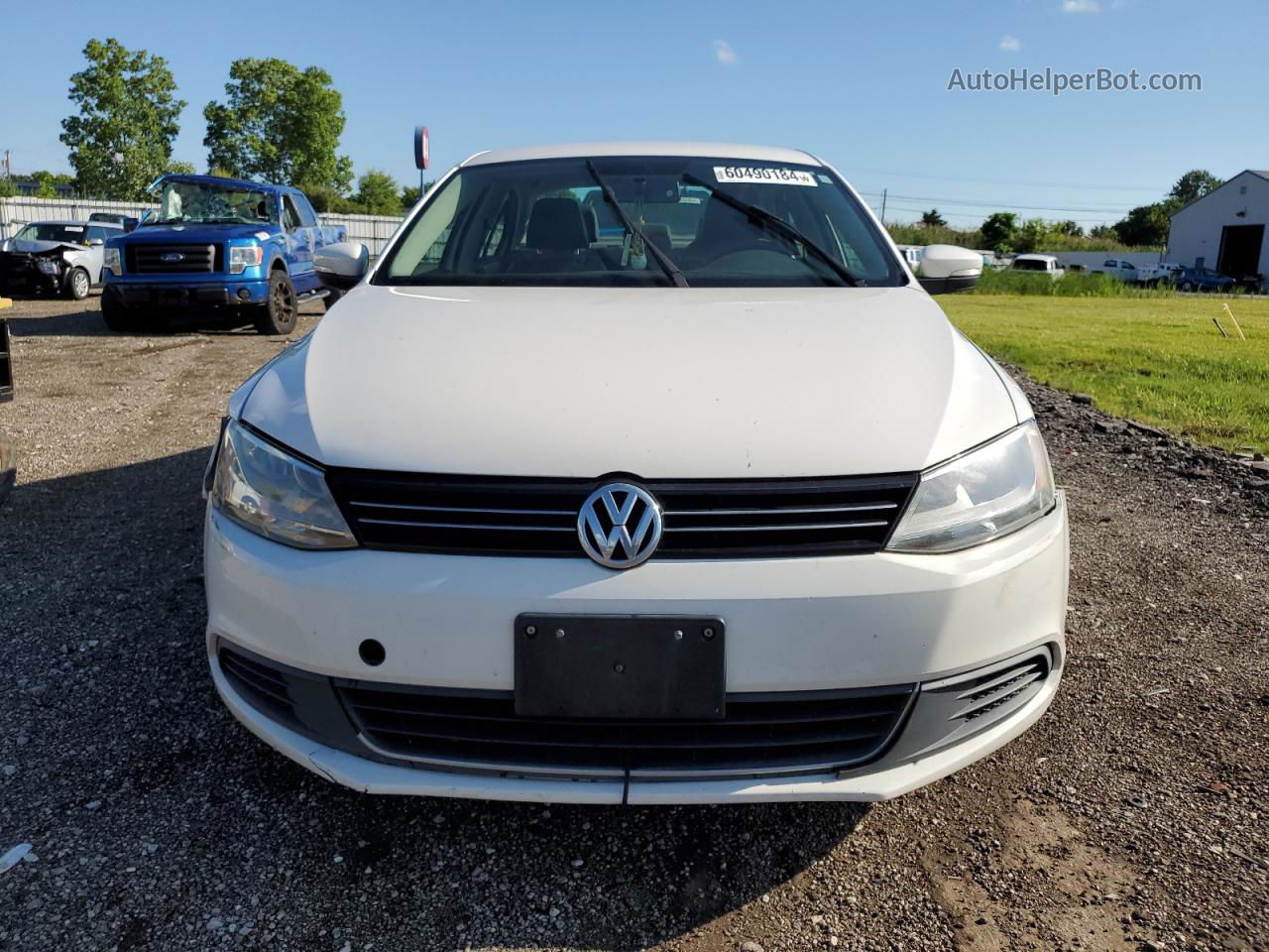 2013 Volkswagen Jetta Se White vin: 3VWDP7AJ5DM356439