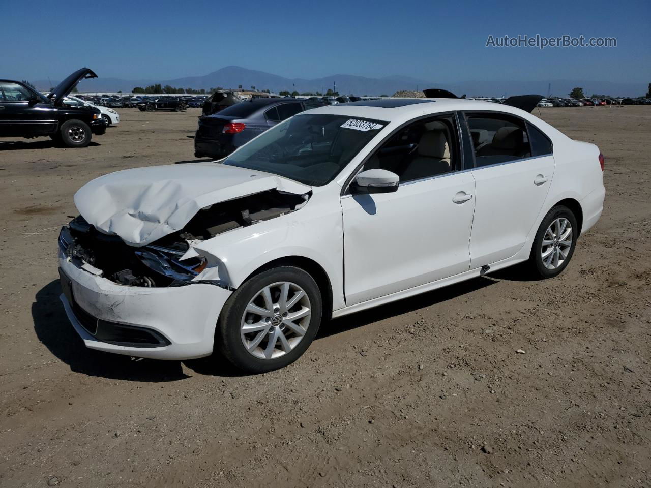 2013 Volkswagen Jetta Se White vin: 3VWDP7AJ5DM358157