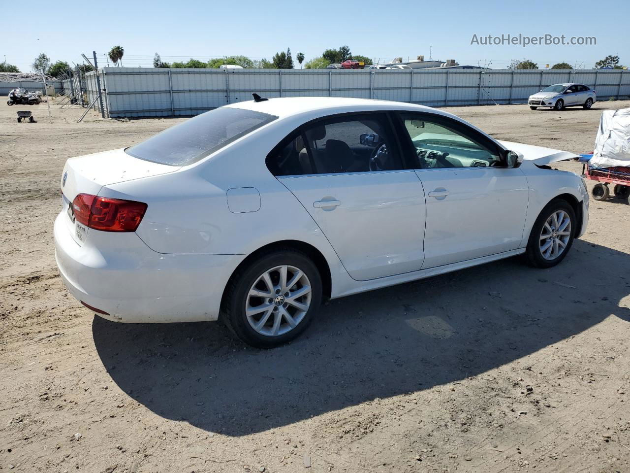 2013 Volkswagen Jetta Se White vin: 3VWDP7AJ5DM358157