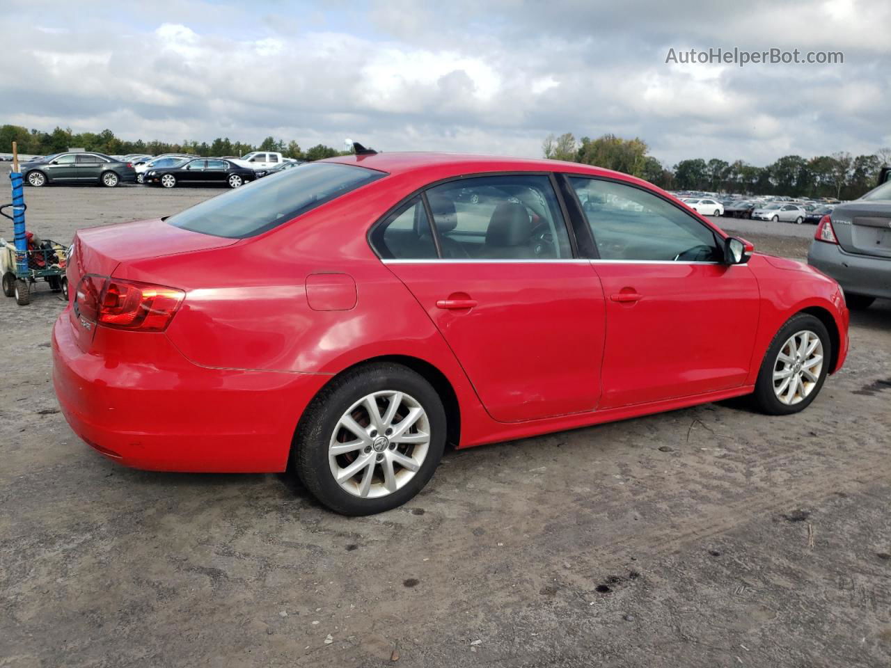 2013 Volkswagen Jetta Se Red vin: 3VWDP7AJ5DM421953