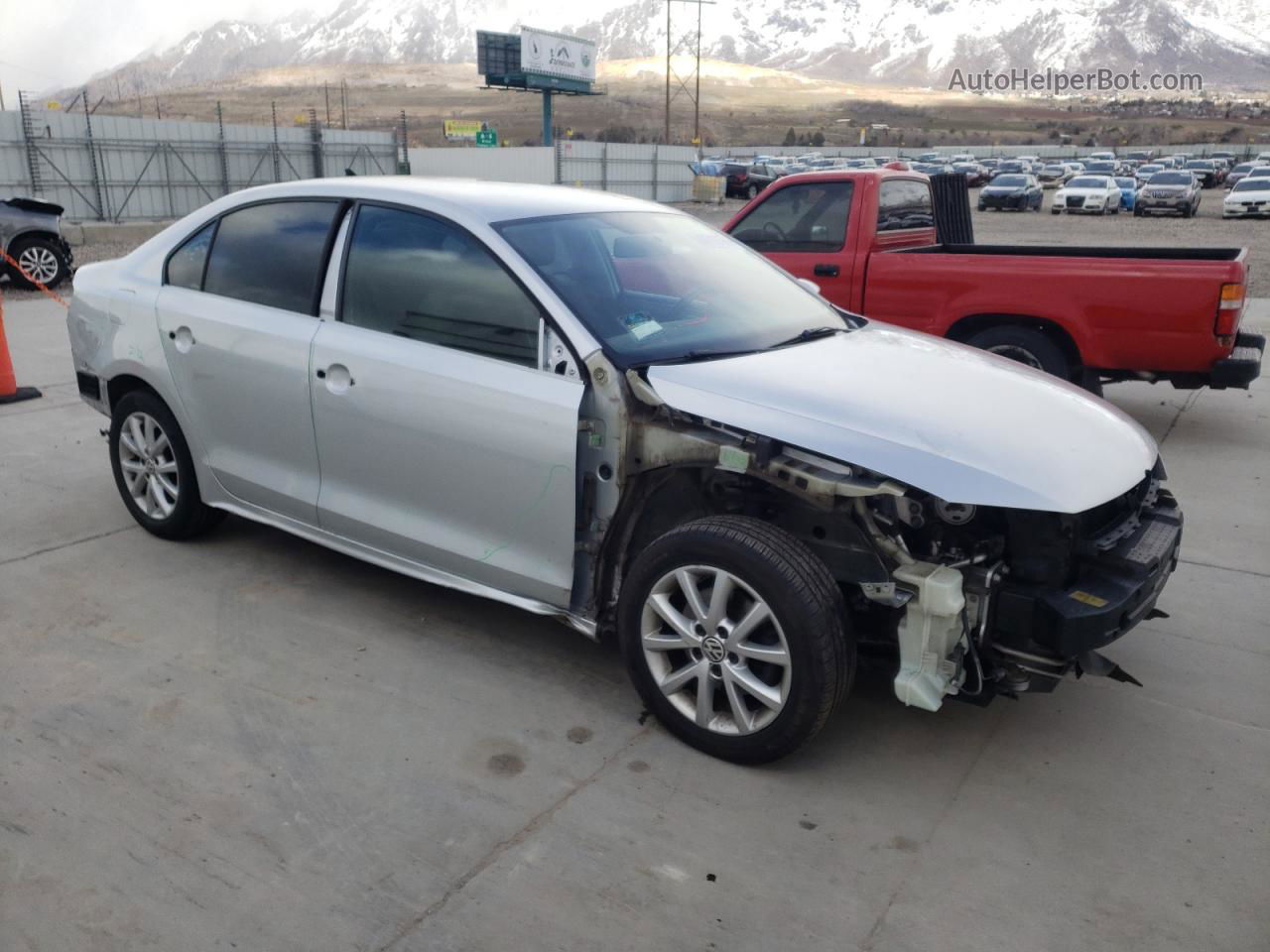 2013 Volkswagen Jetta Se Silver vin: 3VWDP7AJ5DM447985