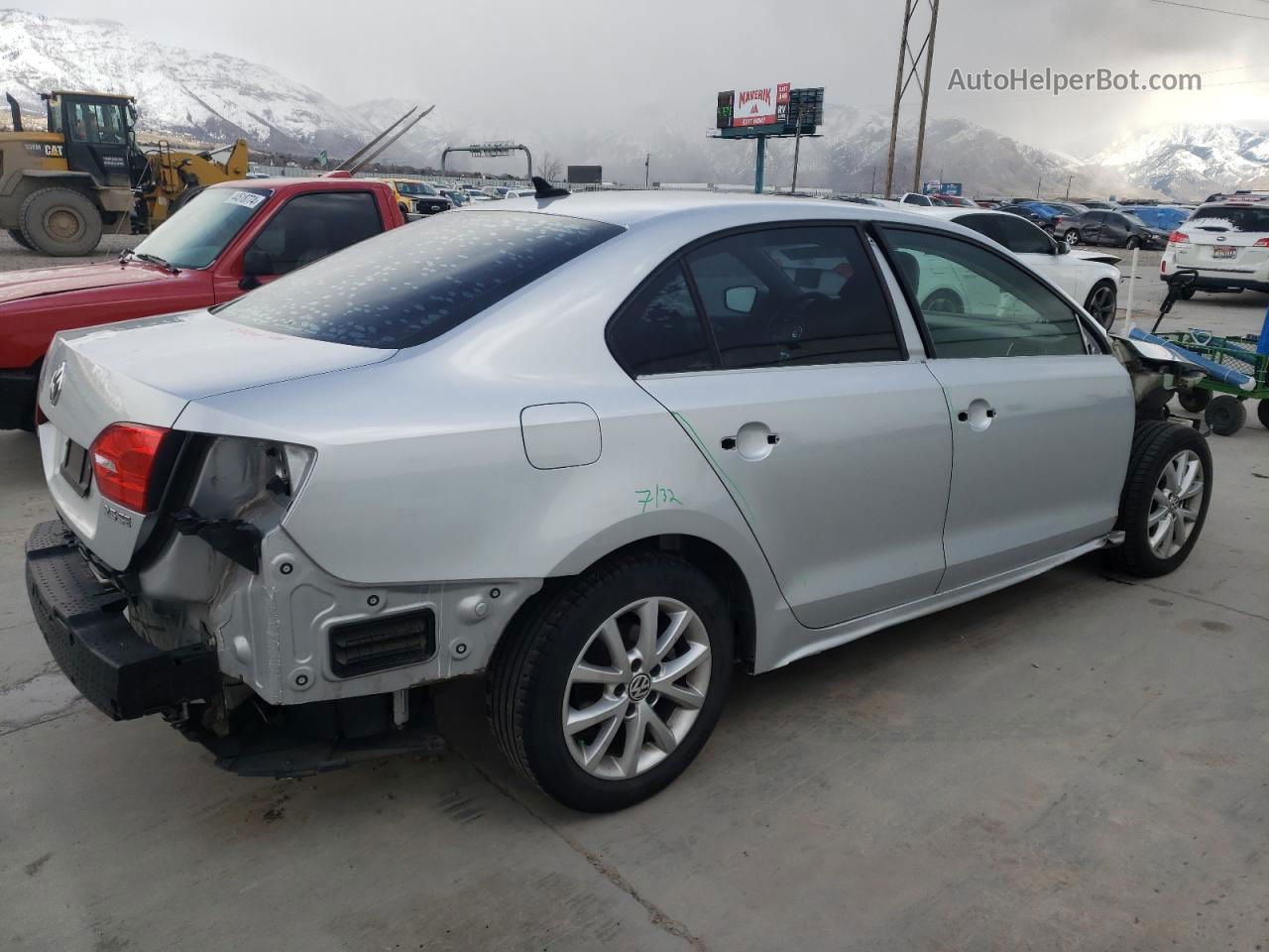 2013 Volkswagen Jetta Se Silver vin: 3VWDP7AJ5DM447985