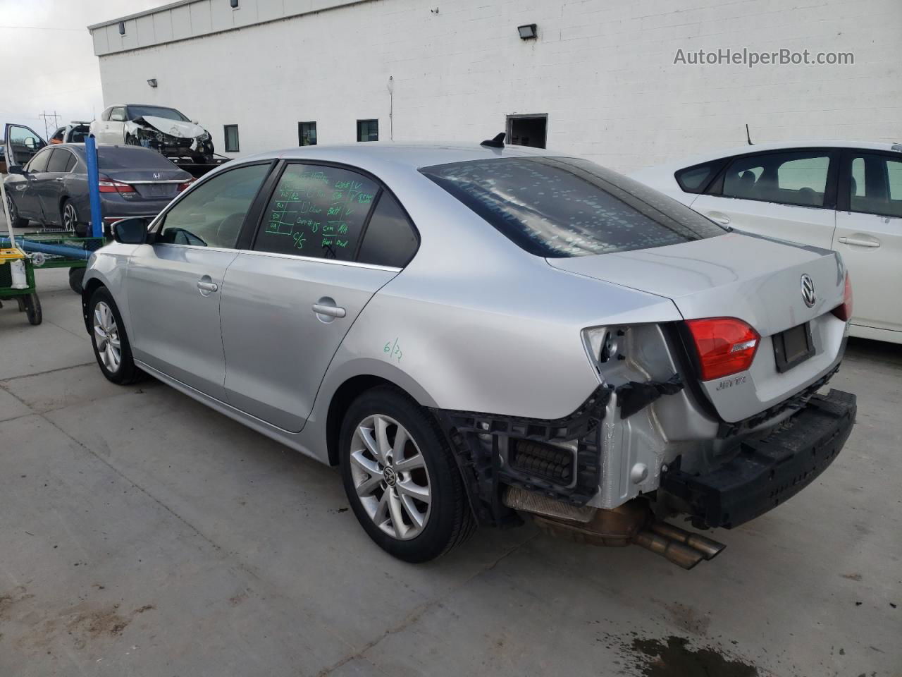 2013 Volkswagen Jetta Se Silver vin: 3VWDP7AJ5DM447985