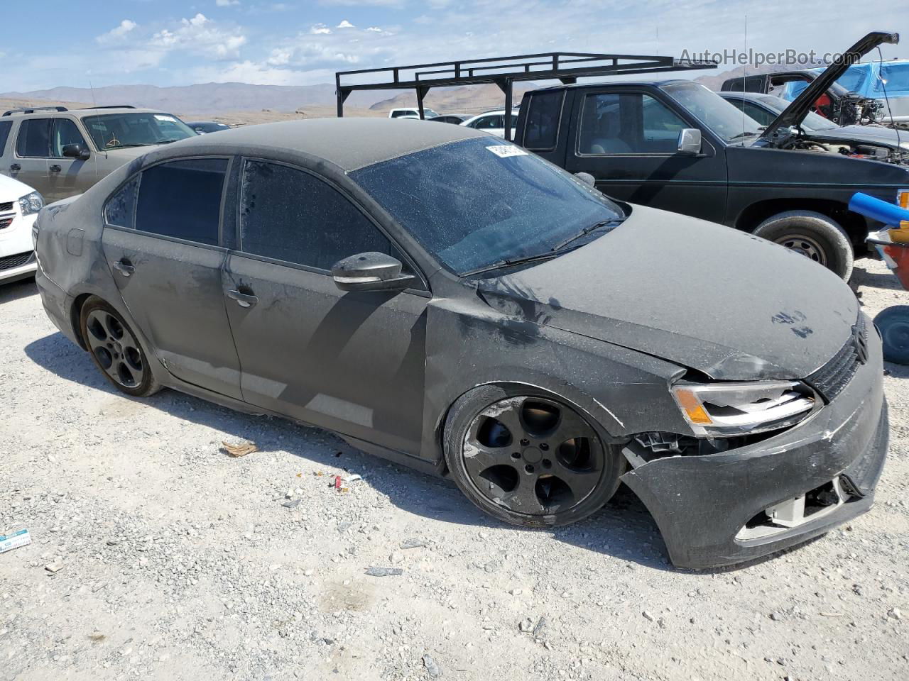 2012 Volkswagen Jetta Se Black vin: 3VWDP7AJ6CM111244