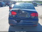 2012 Volkswagen Jetta 2.5l Se Blue vin: 3VWDP7AJ6CM113866