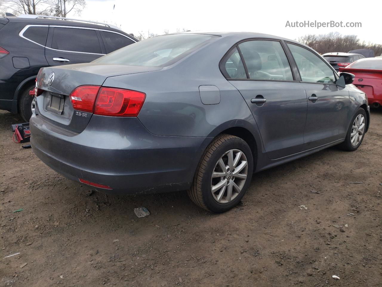 2012 Volkswagen Jetta Se Gray vin: 3VWDP7AJ6CM128884