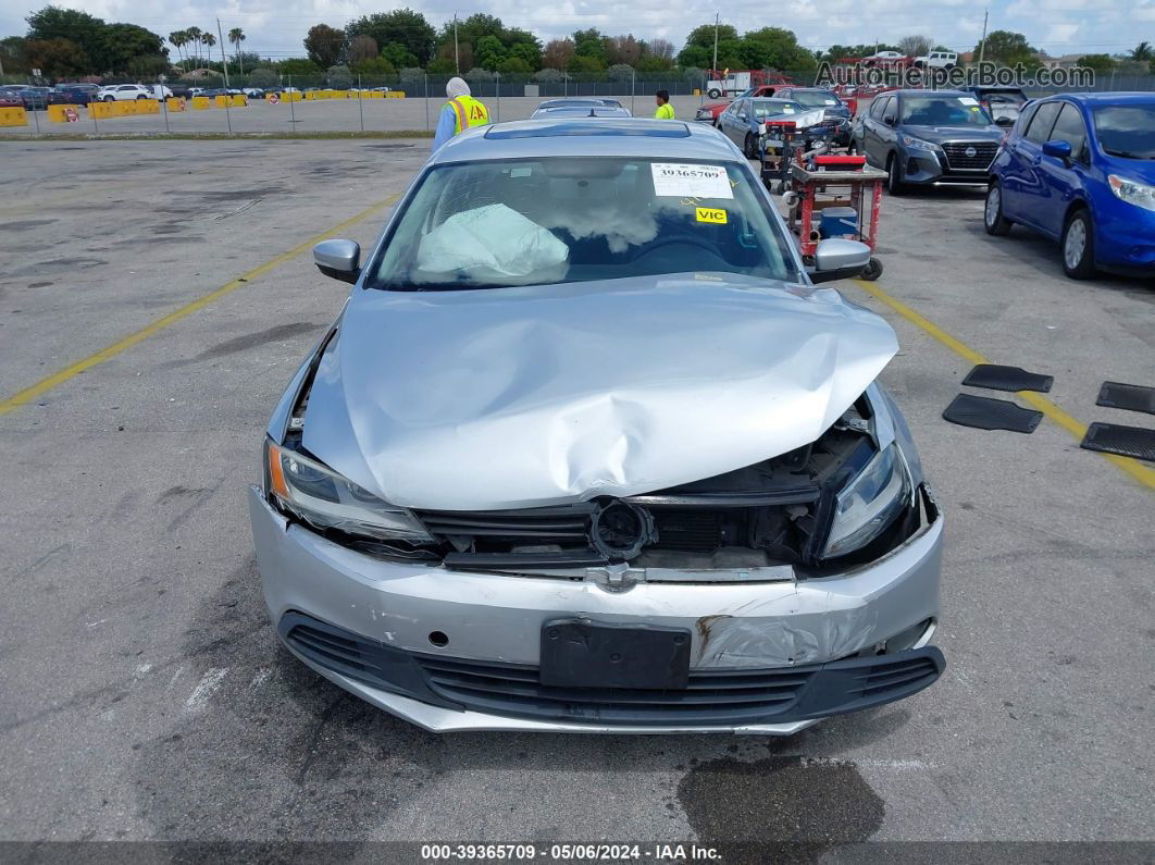 2012 Volkswagen Jetta 2.5l Se Silver vin: 3VWDP7AJ6CM309192