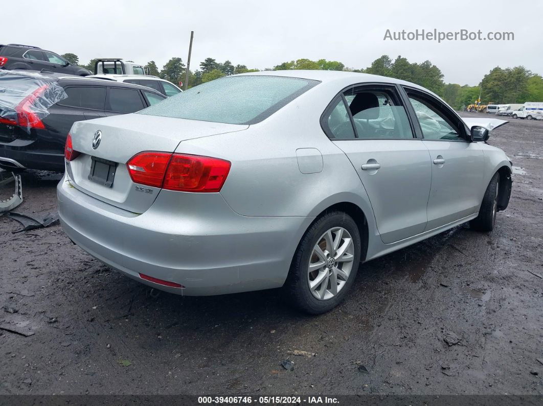 2012 Volkswagen Jetta 2.5l Se Silver vin: 3VWDP7AJ6CM331449