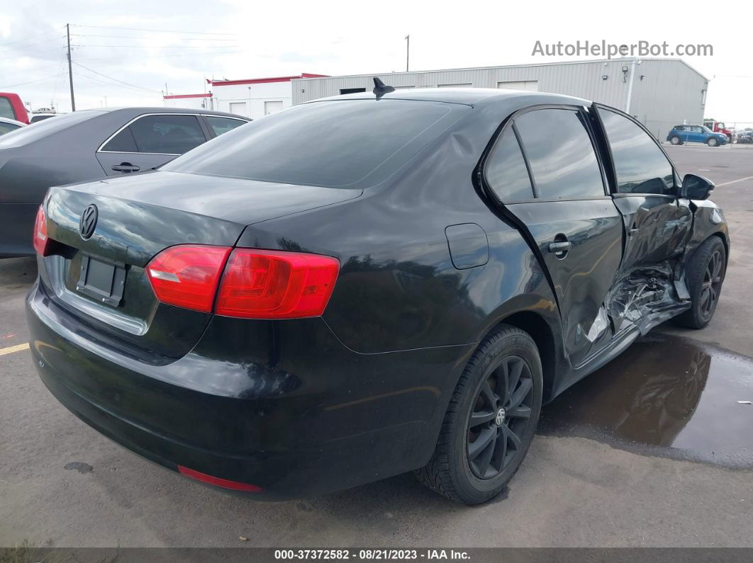 2012 Volkswagen Jetta Sedan Se W Black vin: 3VWDP7AJ6CM377248