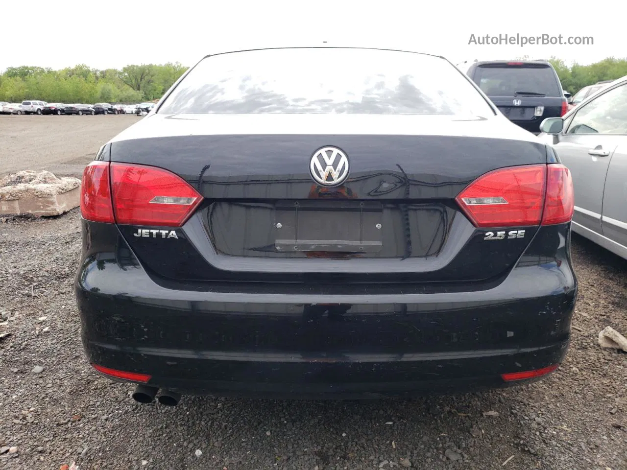 2012 Volkswagen Jetta Se Black vin: 3VWDP7AJ6CM390226