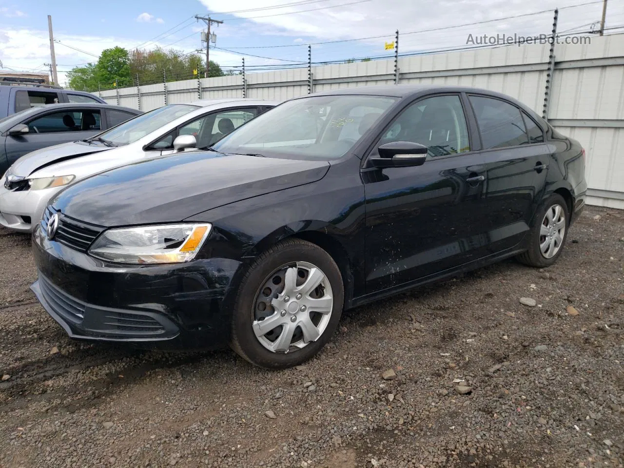 2012 Volkswagen Jetta Se Черный vin: 3VWDP7AJ6CM390226