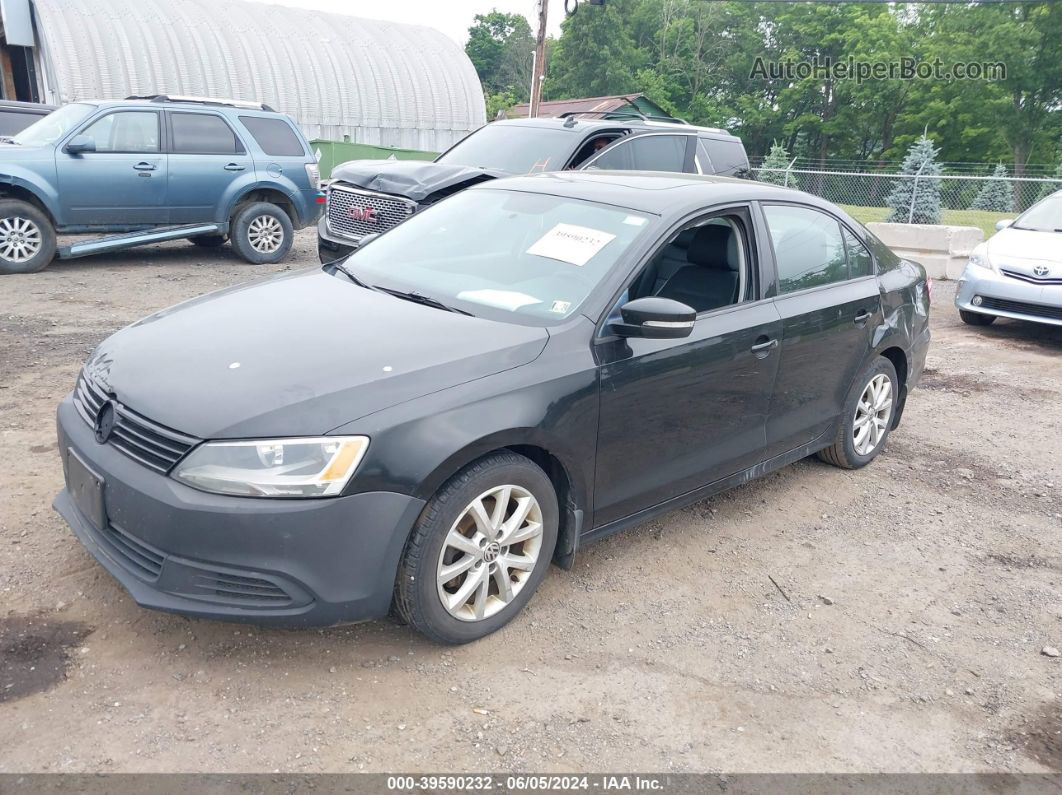 2012 Volkswagen Jetta 2.5l Se Black vin: 3VWDP7AJ6CM399461