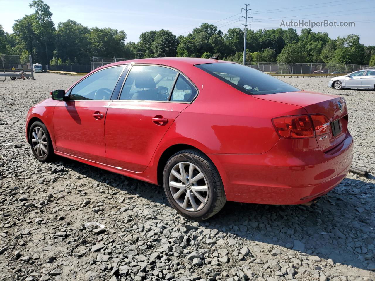 2012 Volkswagen Jetta Se Red vin: 3VWDP7AJ6CM470559