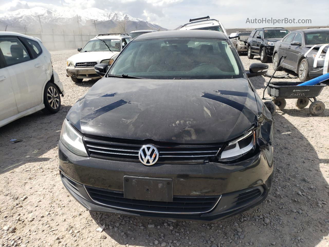 2013 Volkswagen Jetta Se Черный vin: 3VWDP7AJ6DM211362