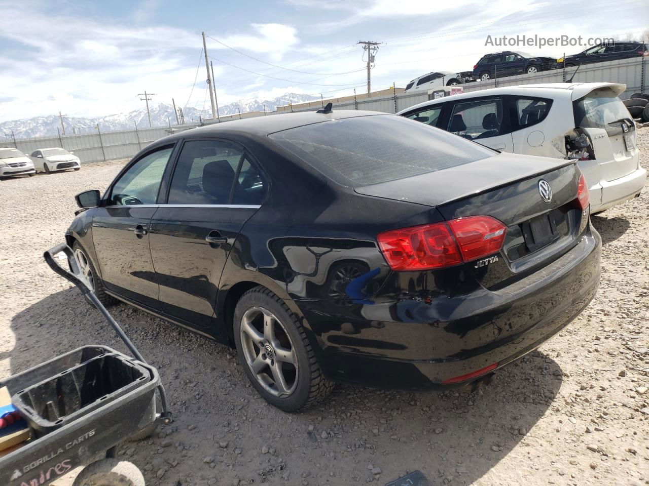 2013 Volkswagen Jetta Se Black vin: 3VWDP7AJ6DM211362