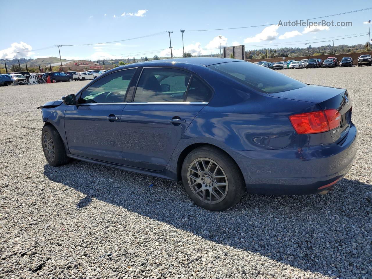 2013 Volkswagen Jetta Se Blue vin: 3VWDP7AJ6DM286692