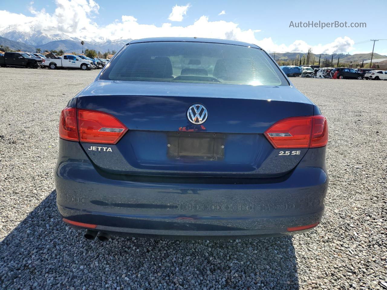 2013 Volkswagen Jetta Se Синий vin: 3VWDP7AJ6DM286692