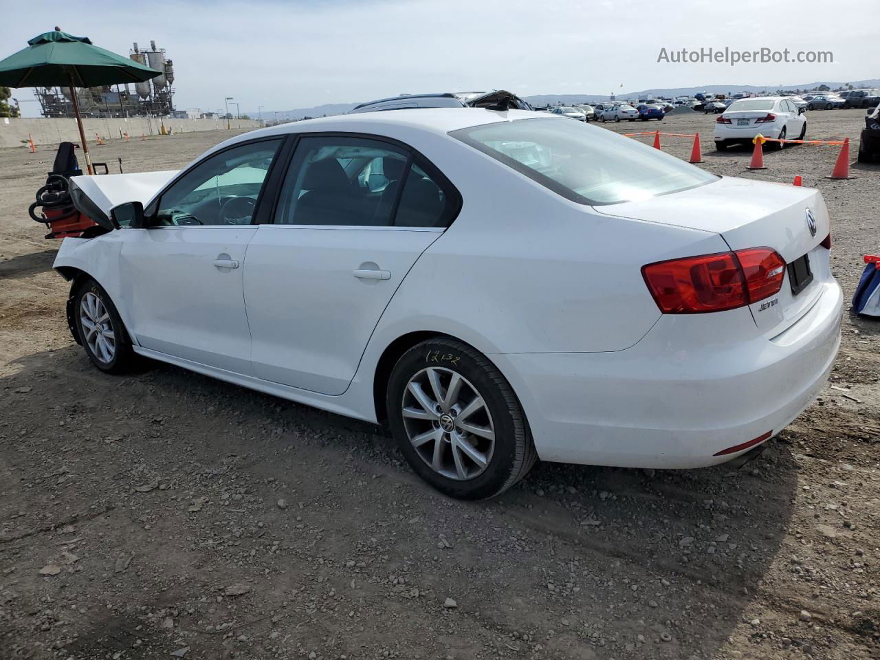 2013 Volkswagen Jetta Se White vin: 3VWDP7AJ6DM411481