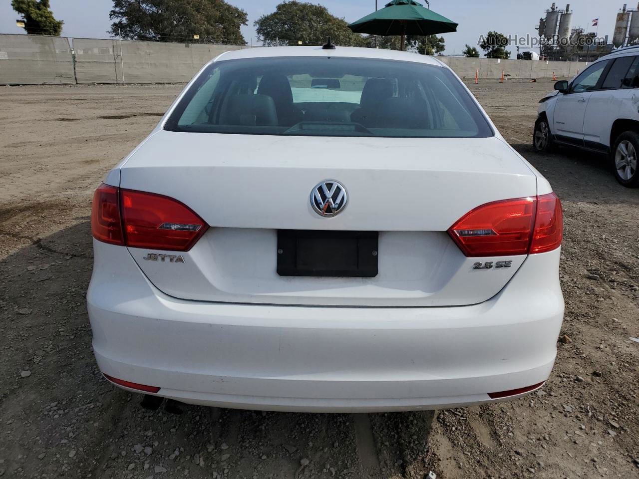 2013 Volkswagen Jetta Se White vin: 3VWDP7AJ6DM411481