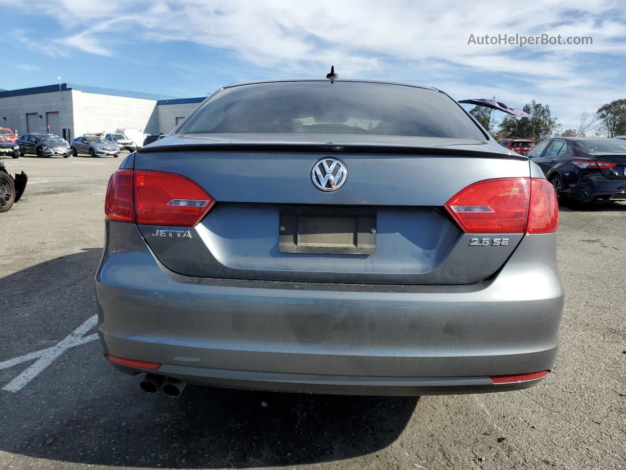 2013 Volkswagen Jetta Se Gray vin: 3VWDP7AJ6DM426739