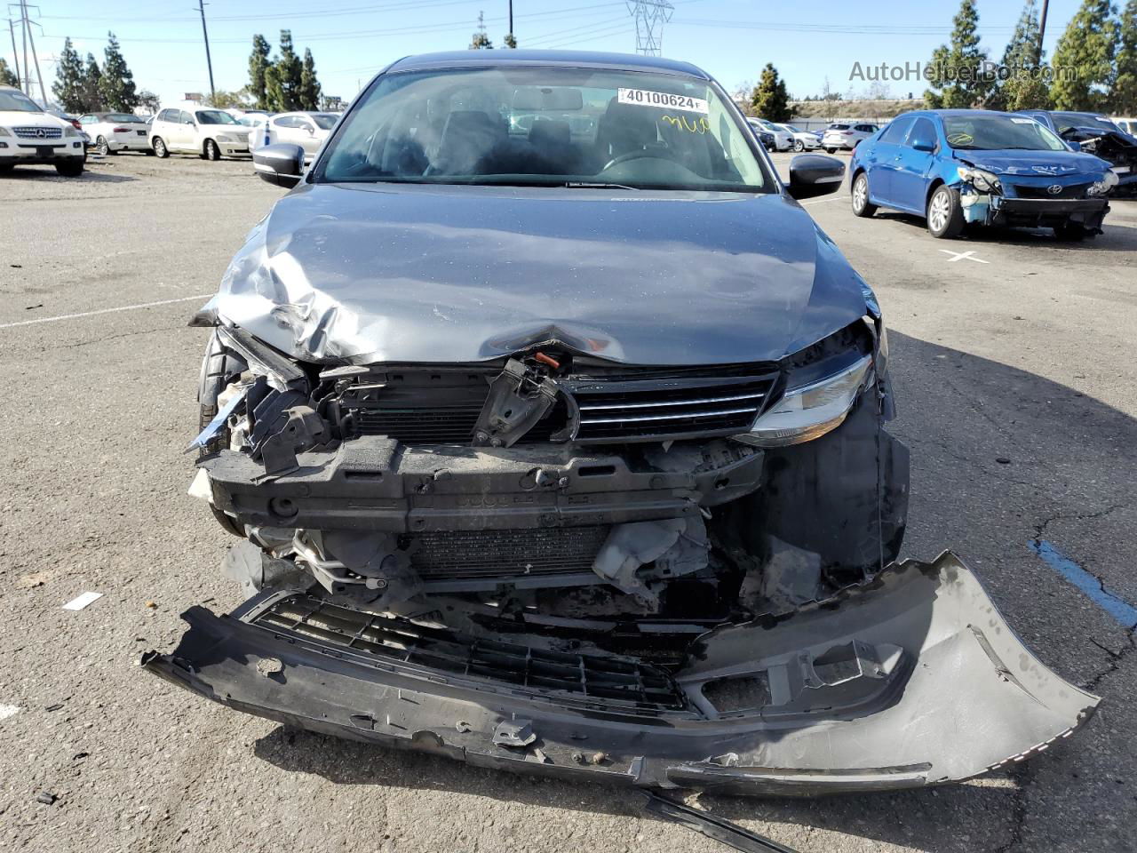 2013 Volkswagen Jetta Se Gray vin: 3VWDP7AJ6DM426739