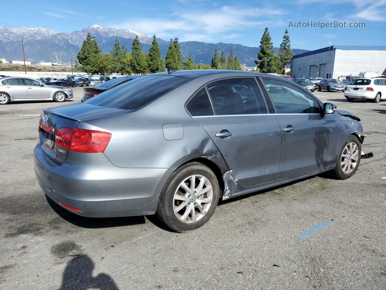 2013 Volkswagen Jetta Se Gray vin: 3VWDP7AJ6DM426739