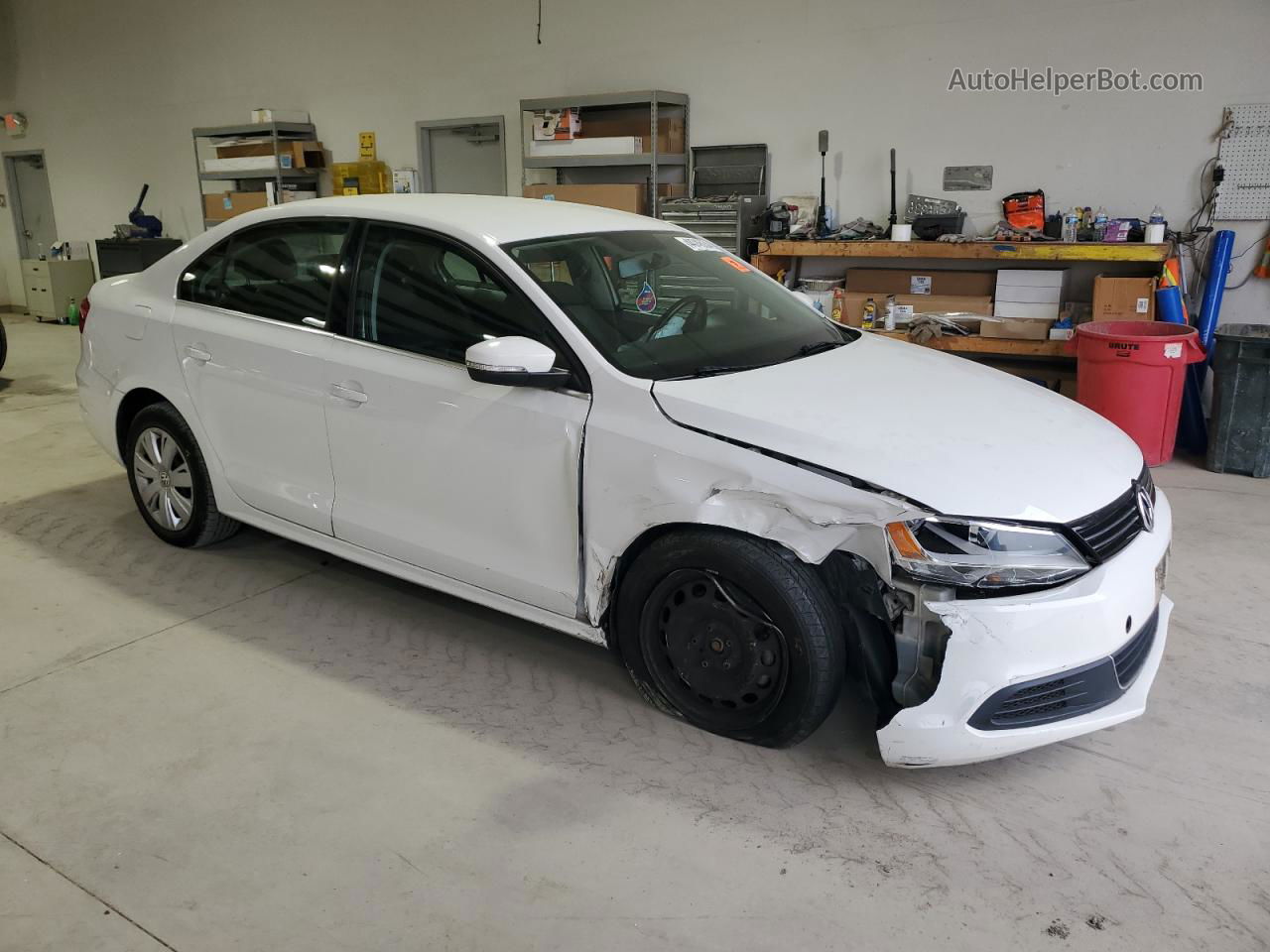 2013 Volkswagen Jetta Se White vin: 3VWDP7AJ6DM428930