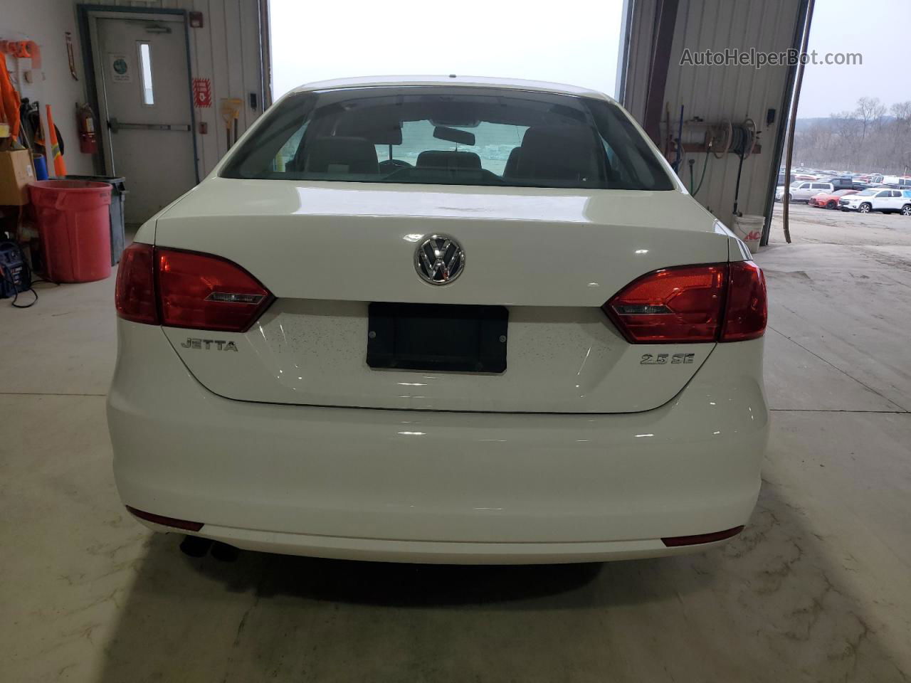 2013 Volkswagen Jetta Se White vin: 3VWDP7AJ6DM428930