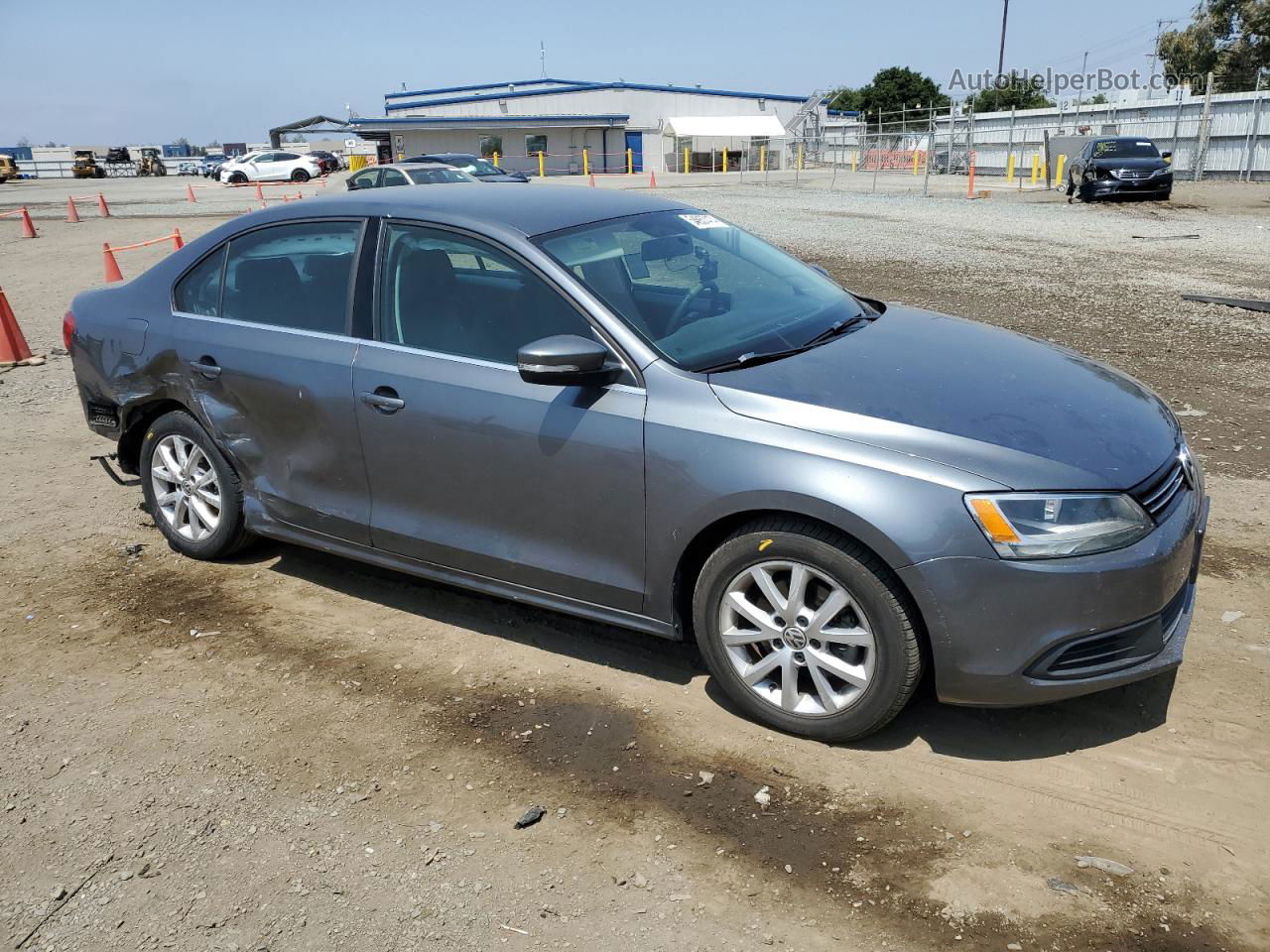 2013 Volkswagen Jetta Se Gray vin: 3VWDP7AJ6DM437496