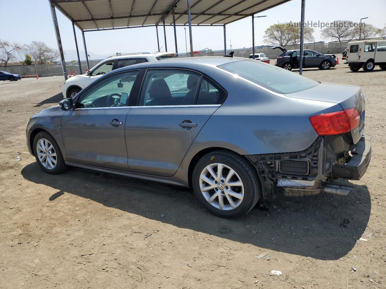 2013 Volkswagen Jetta Se Gray vin: 3VWDP7AJ6DM437496