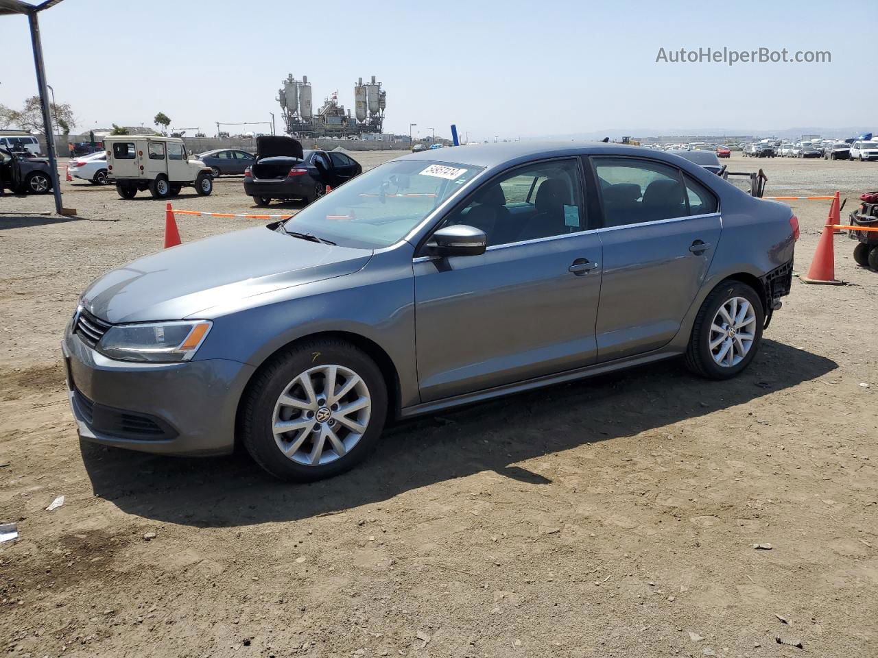 2013 Volkswagen Jetta Se Gray vin: 3VWDP7AJ6DM437496