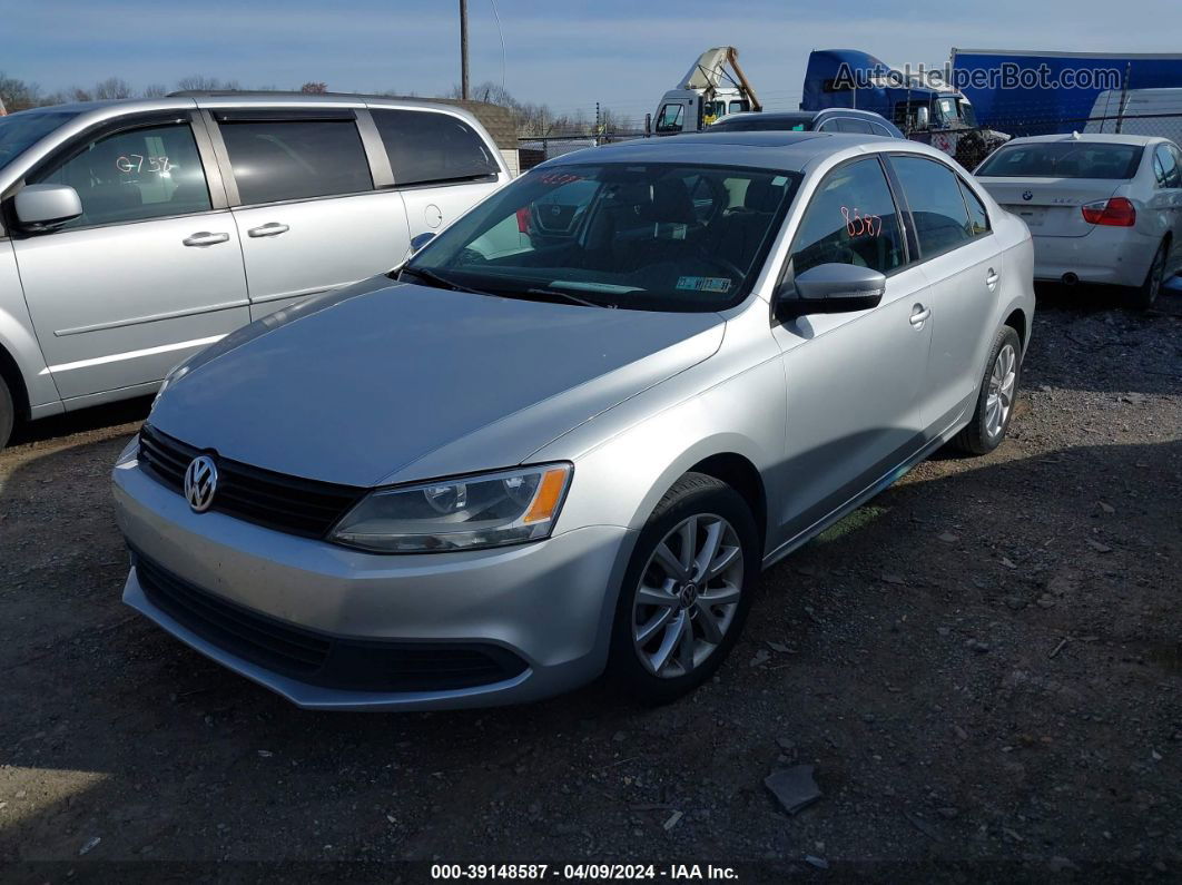 2012 Volkswagen Jetta 2.5l Se Silver vin: 3VWDP7AJ7CM009466