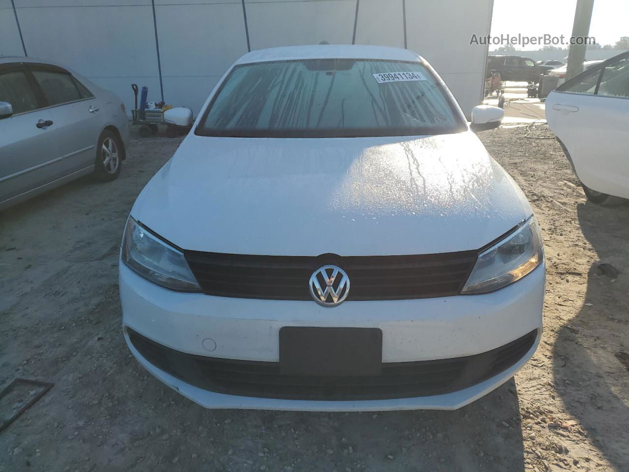 2012 Volkswagen Jetta Se White vin: 3VWDP7AJ7CM085947