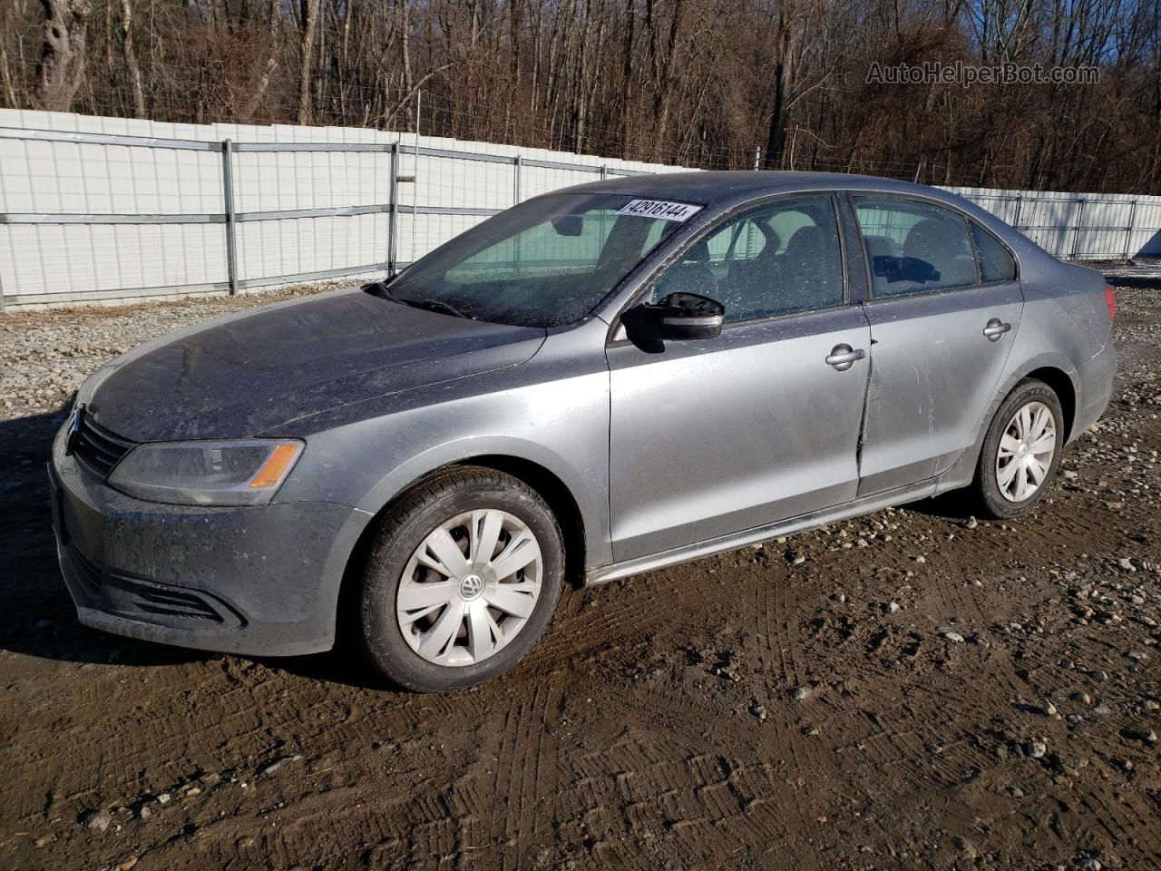 2012 Volkswagen Jetta Se Gray vin: 3VWDP7AJ7CM333890